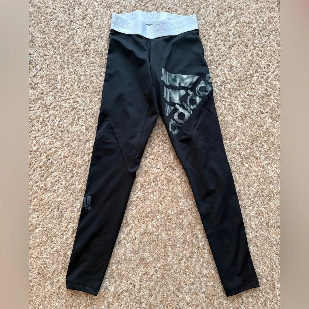 Adidas Techfit Compression Climacool Black Leggings size xs